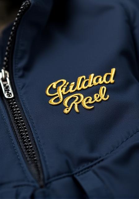 High-end waterproof angler jacket detail