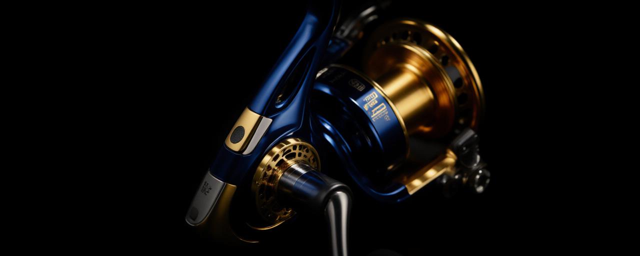 Close up of a premium artisan fishing reel detail