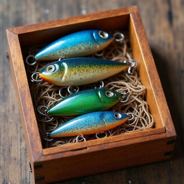 Hand-painted artisan fishing lures